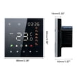 thumbnail image 4 of Smart Tuya WiFi Thermostat Voice Control 3A Digital Programmable LCD Display Touchscreen Underfloor Heating Temperature Controller Digital Intelligent Wall Thermostat for Water Heating Compatible, 4 of 8