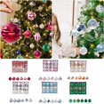 thumbnail image 5 of Riforla 12pcs Christmas Decoration Set Green Painted Christmas with Strings Suitable for Christmas Tree Festival Wedding Party and Home Decor Shatterproof Christmas Tree Hangs Blue, 5 of 5