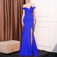 thumbnail image 1 of UPPADA Wedding Guest Dresses for Women One Shoulder Ruched Formal Evening Dress Wrap Ruffle Hem Dress Halter Bodycon Maxi Dress High Waist Party Prom Gown Cocktail Dressclearance Wedding Dress, 1 of 4