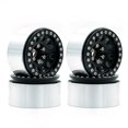 thumbnail image 1 of Arealer Aluminum Alloy Wheel Rim Beadlock Wheel Rims Hub 4pcs Replacement for 1/10 TRX4 Axial SCX10 90046 SCX10 III AXI03007 AXI03003 RC Car, 1 of 7