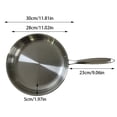 thumbnail image 3 of Hbdhejl Stainless Steel Pan 12 Inch Frying Pan 3 Ply Stainless Steel Frying Pan Fry Pan Stainless Steel Skillet Cooking Pan Oven Skillet Christmas For Man And, 3 of 9