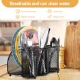 thumbnail image 3 of Spoon Forks Basket Cutlery Drying Holder Kitchen Countertop Mesh Draining Organizer Home, 3 of 8