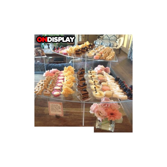 OnDisplay Cross Tier Acrylic Display Rack/Stand - 8" Height