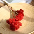 thumbnail image 4 of Artificial Rice Seed Fruit Flower Rustic Fake Flower Wedding floral decor artificial Party Floral Decor Home Ornament, Red, 4 of 6