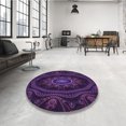 thumbnail image 4 of Ahgly Tapis Rectangulaire Lavable en Machine Intérieur Transitionnel Violet Profond, 3 Pieds x 5 Pieds, 4 of 7