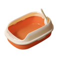 thumbnail image 4 of DOLITY Cat Kitten Toilet Pet Litter Tray Bedpan Cat Litter Container Orange, 4 of 9