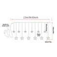 thumbnail image 3 of Apmemiss Christmas Star LED Bulb String Light Decoration Curtain Light Wedding Neon, 3 of 4