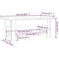 thumbnail image 4 of vidaXL Coffee Table White 102x55x42 cm Engineered Wood, 4 of 4