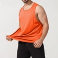 thumbnail image 2 of Yuyuzo Sleeveless Shirts for Men Round Neck Workout Tank Tops Solid Color T Shirts Loose Fitted Tees, 2 of 6