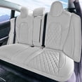 thumbnail image 2 of For 2017-2024 Tesla Model 3 FH Group Neoprene Waterproof Custom Fit Car Seat Covers  Solid Gray - Rear Set, 2 of 5