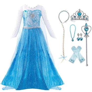 HAWEE Little Girl Princess Dress Snow Party Queen Halloween Costume