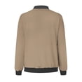 thumbnail image 4 of CEHVOM Manteau à Fermeture à Glissière à Poches Imprimé Décontracté pour Femmes en Liquidation, 4 of 5