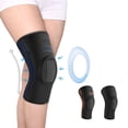 thumbnail image 1 of NEENCA [2 Pack] Silicone Spring Knee Pads, Sport Knee Brace, Knee Compression Sleeve Support for Knee Pain, Running, Workout, Climbing, Hiking, Gym, Blue, L, 1 of 6