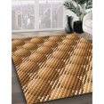 thumbnail image 3 of Ahgly Company Tapis de Zone Carré Orange Lavable en Machine, 5 Pieds Carré, 3 of 7