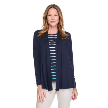 Cardigan avec motif en cascade Karen Scott pour femmes