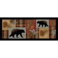 thumbnail image 1 of Mayberry Rug CC10517 20X44 20 x 44 in. Cozy Cabin Highland Printed Nylon Kitchen Mat & Rug, Forest, 1 of 1