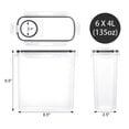 thumbnail image 3 of TEAFIRST Ensemble de 6 Contenants de Rangement pour Céréales Distributeur Contenant de Rangement pour Aliments Distributeur Sans BPA, 3 of 8