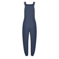 thumbnail image 4 of LSLJS Women's Loose Solid Jumpsuits Sleeveless Spaghetti Strap Loose Adjustable Jumpsuits, 4 of 4