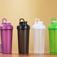 thumbnail image 3 of Baohd Portable Size For Outdoor Activities Shake Up Shaker Bottle Leak-proof Lid Full white, 3 of 6