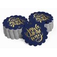 thumbnail image 2 of Inkdotpot Pack Of 50 Real Gold Foil Paper Tags Jingle All The Way Christmas Favor Hang Tags, 2 of 6