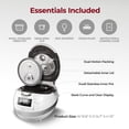 thumbnail image 2 of CUCKOO CRP-BHSS0609F | 6-Cup (Uncooked) Induction Heating Pressure Rice Cooker | 16 Menu Options, Made in Korea | White, 2 of 10