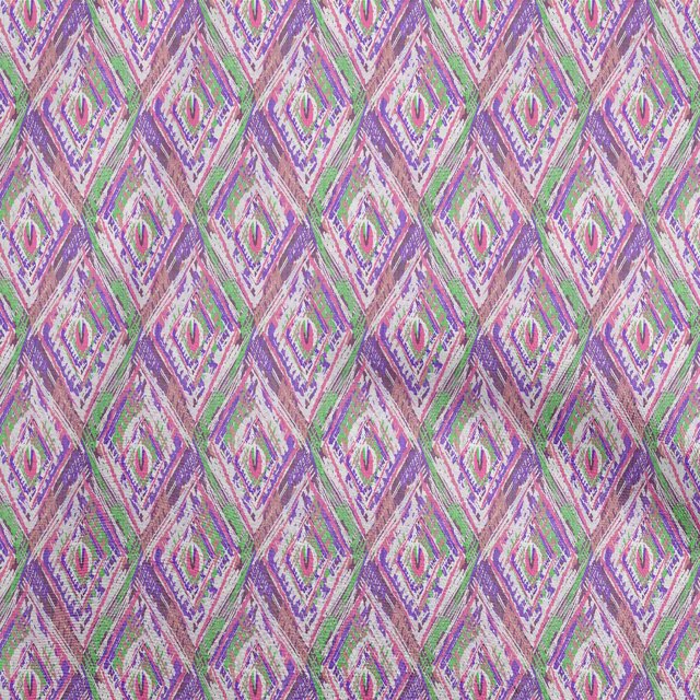 oneOone Tissu Flex Coton Violet Abstrait Matériel de Robe Tissu Imprimé Tissu au Mètre 40 Pouces de Large