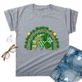 thumbnail image 4 of TopLLC St. Patrick's Day Patricks Day Chemises pour Femmes Hauts de Sarrau St Patricks Day Mode pour Dames St. Imprimé Léopard Manches Courtes Col Rond Chemise Femme Décontractée Ample, 4 of 4
