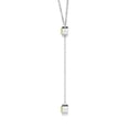 thumbnail image 2 of Angara Collier en Péridot Naturel - Collier Style Lariat en Péridot Rond Serti Clos 1,9 ct en Platine pour Femmes, 2 of 8