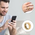 thumbnail image 3 of Bewinner Smart Ring - Ideal Gift, IPX8 Intelligent Sleep Monitor, Multifunctional Health Care Sports Ring Stylish & Practical for Daily Use, Gold, 3 of 7