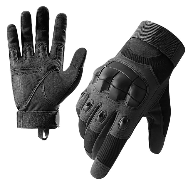 RXIRUCGD Couple Winter Gloves Outdoor Windproof Rainproof Cold Proof Ski Riding Warm Gloves( Black, Size:L )
