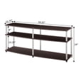 thumbnail image 3 of Convenience Concepts Designs2Go Three-Tier 60" TV Stand in Espresso Wood Finish, 3 of 5