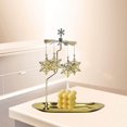 thumbnail image 4 of ziyahi Rotary Rotating Tea Light Candle Holder Living Room Snowflakes, 4 of 9