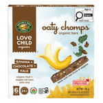 Love Child Organics Oaty Chomps Banana + Chocolate + Kale Snack Bar 138g Box