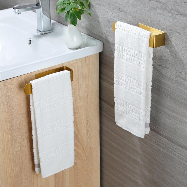 Tyidzon Towel Racks for Bathroom Wall Mounted Easy Installation Towel Bar Durable Space-Saving Towel Rack for Bathroom, Home Decor, Gold