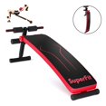 thumbnail image 1 of Banc de Musculation Pliant SuperFit, Réglable, Planche Assise, Entraînement, Banc Incliné, Rouge, 1 of 10