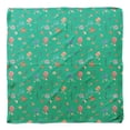 thumbnail image 4 of Bimba Green Shell & Starfish Ocean Pure Silk Printed Head Bandanas Summer Neck Wrap Scarf 40 x 40 Inches, 4 of 6