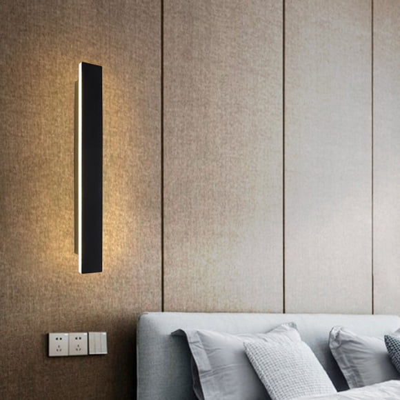 Applique Murale Filaire à DEL Moderne en Métal, Luminaire Intérieur Chaud pour Salon, Chambre, Couloir, Lot de 1