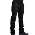 thumbnail image 1 of Moxiu Pantalon Tactique pour Hommes Grande Taille Grande Taille et Très Grande Taille en Ripstop Résistant à l'Eau à Multiples Poches Randonnée Randonnée Noir,TTTTG, 1 of 7