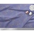thumbnail image 3 of Soimoi Purple Silk Fabric Dry Branches Tree Print Fabric by the Yard 42 Inch Wide, 3 of 5