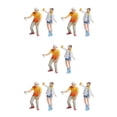 thumbnail image 3 of Wweixi 1/87 Diorama Graffiti Figure Characters Resin People Train Layout white yellow 5Set, 3 of 6