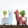 thumbnail image 4 of Wweixi 1/2/3 Animal Shape Pots Durable Materials For In Garden For Small Spaces Eco-friendly Alpaca red 1 Pc, 4 of 6