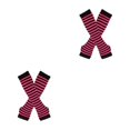 thumbnail image 1 of Maytalsory Bas Longs Épais et Confortables en Polyester Faciles à Assortir rose Rouge et Noir 2Set, 1 of 6
