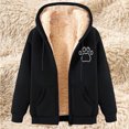 thumbnail image 1 of LOVZFMLL Vestes pour Femmes Sweat à Capuche en Polaire Imprimé à la Mode, 1 of 4