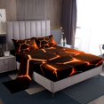 thumbnail image 1 of Erosebridal Neon Honeycomb Full Sheet Sets, Gradient Geometric Bedding Full Size, Modern Theme Decor,, 1 of 7