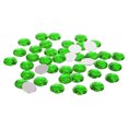 thumbnail image 1 of Unique Bargains 25mm Flat Back Round Acrylic Rhinestones, 100 Pack Plastic Circle Gems for Jewelry Making Costume, Green, 1 of 6