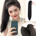 thumbnail image 2 of YSABOXY Ponytail Clip In Pony Tail Real Natural as Human Hair Extensions DE T2K0, 2 of 5