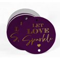 thumbnail image 2 of Inkdotpot Pack Of 50 Real Gold Foil Paper Tags Let Love Sparkle Wedding Favor Hang Tags, 2 of 6