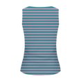 thumbnail image 5 of Dealovy Womens Tank Tops Summer Sleeveless Crew Neck Slim Fitted Striped Print Basic Tees Shirts, 5 of 5