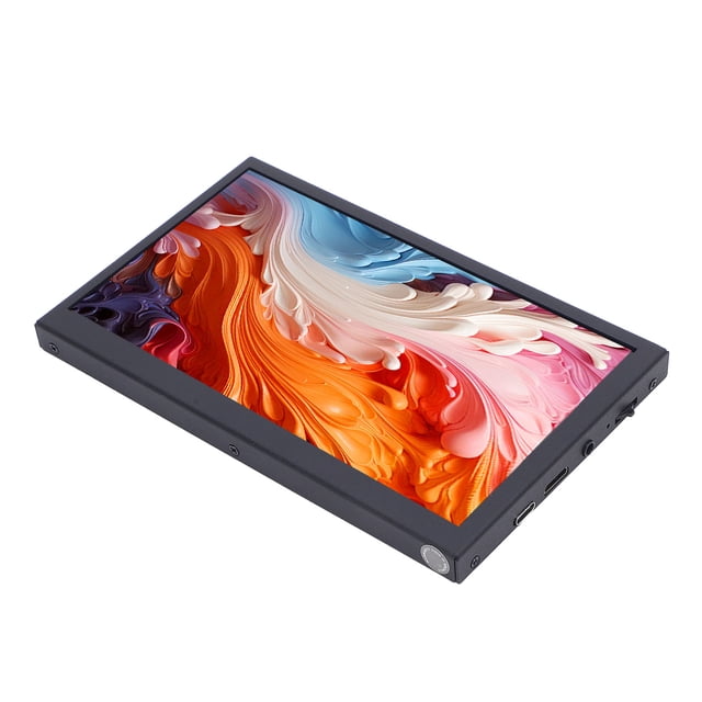 Computer Second Screen, 1024x600 HD 16:9 7 Inch Portable Screen 170 Full Viewing Angle for TV