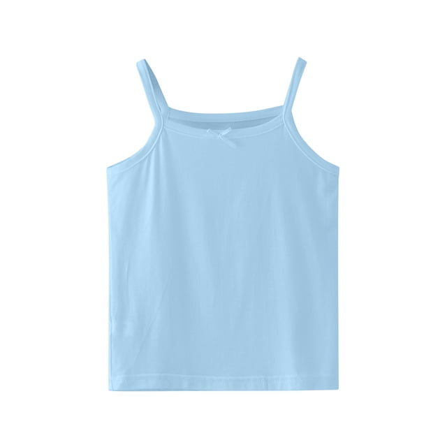 WEIYLL Camisole Tops for Girls Racerback Crop Soild Sleeveless Sports Summer Spaghetti Top Clothes for 3-4 Years